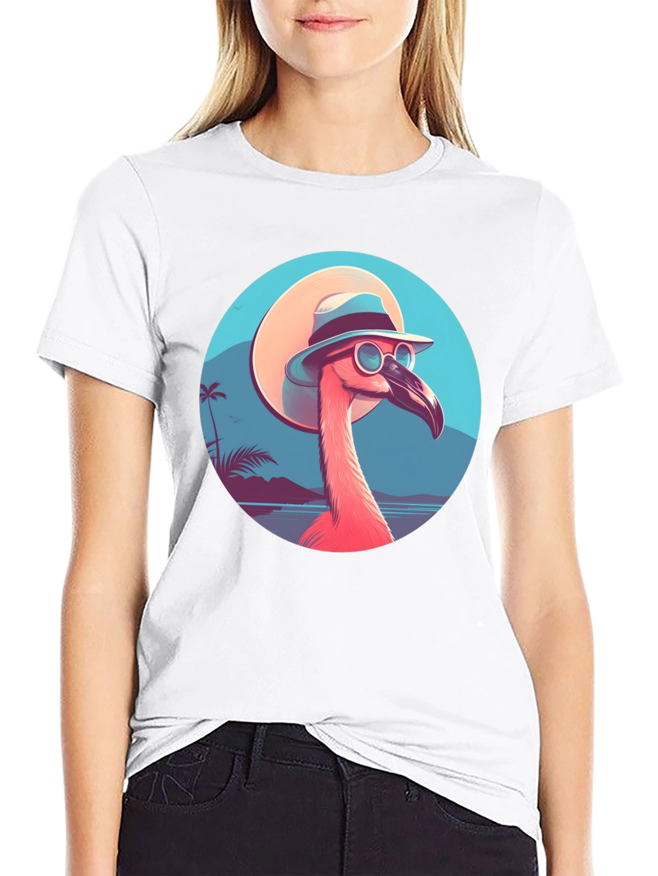 Cool Flamingo T-Shirt - Tropical Vibes
