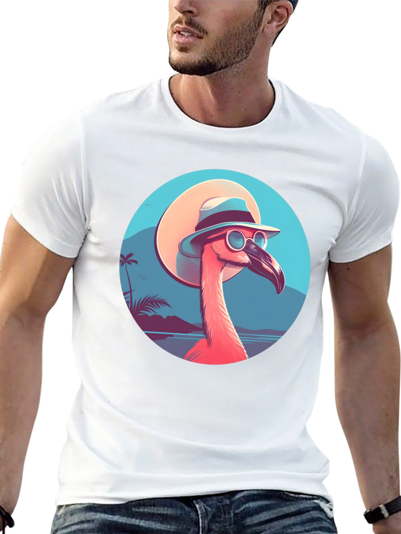 Cool Flamingo T-Shirt - Tropical Vibes