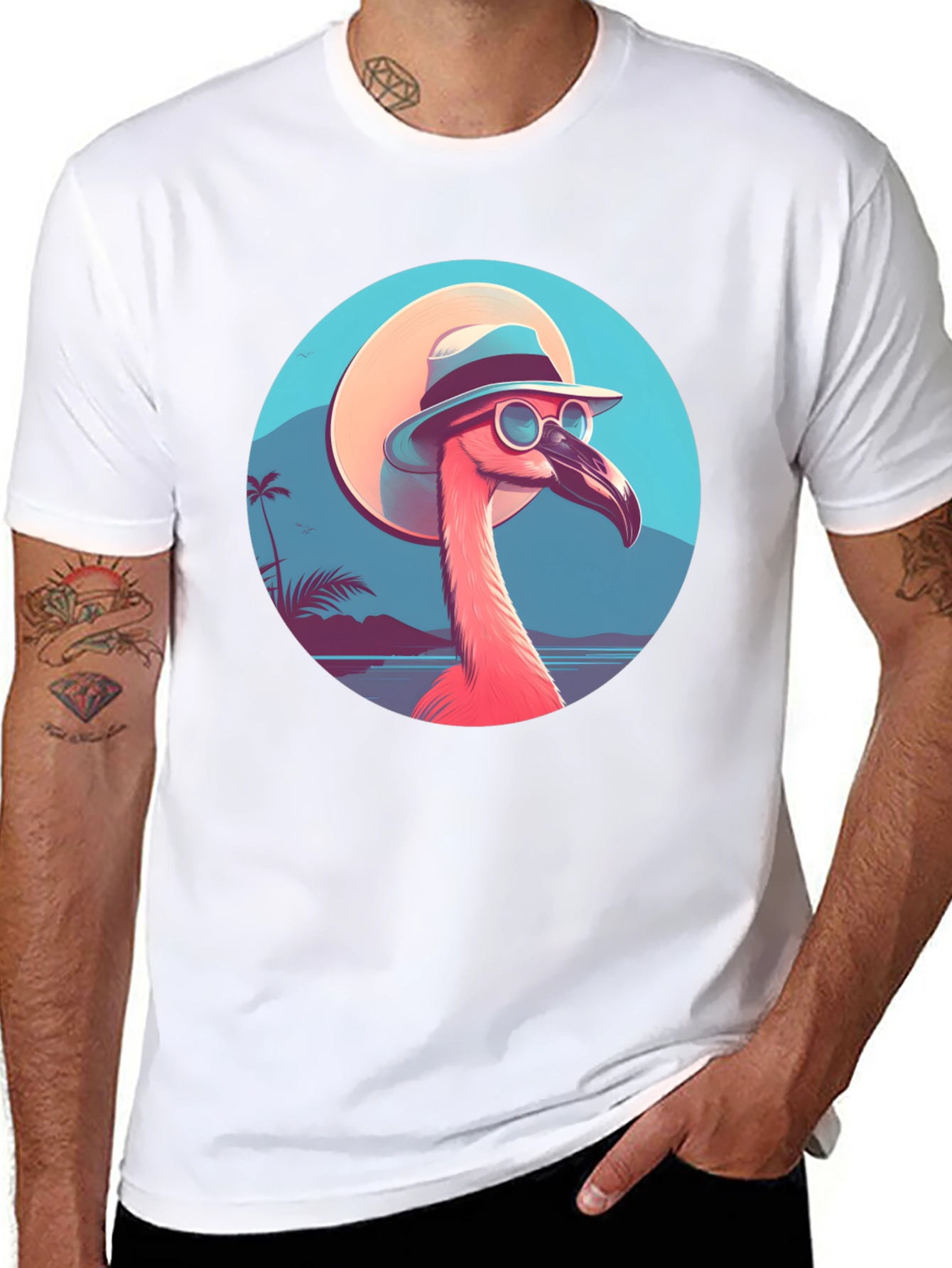 Cool Flamingo T-Shirt - Tropical Vibes