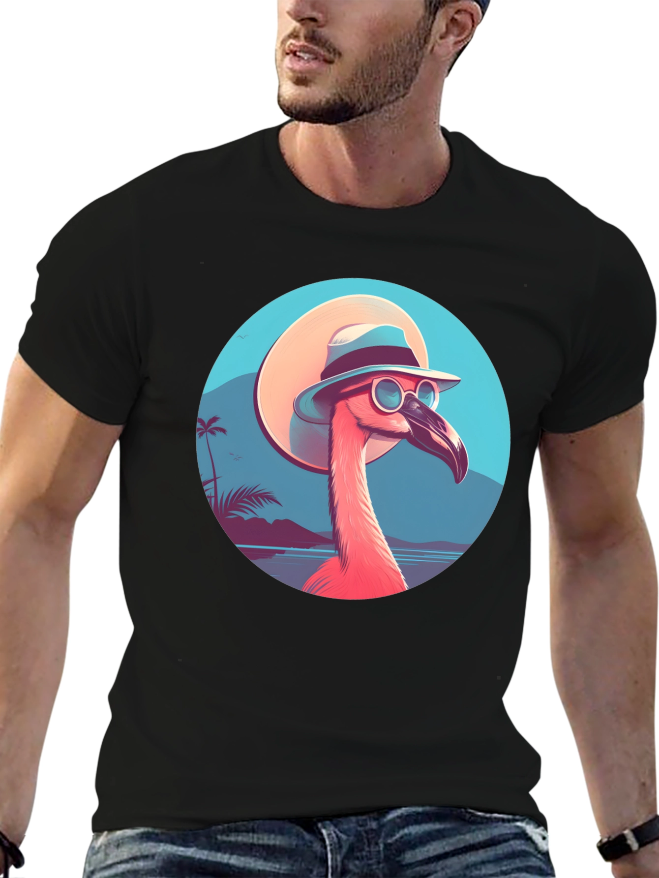 Cool Flamingo T-Shirt - Tropical Vibes