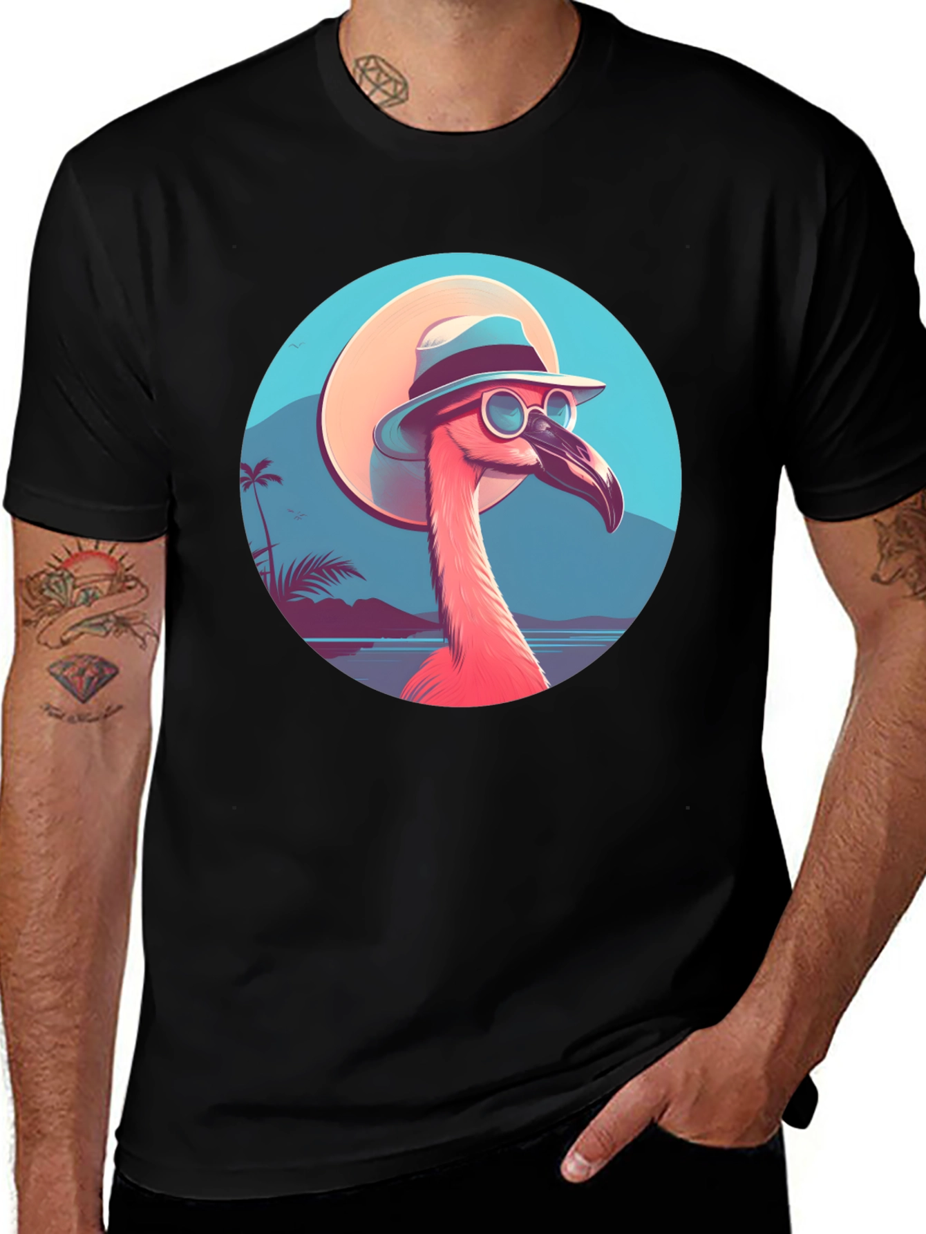 Cool Flamingo T-Shirt - Tropical Vibes