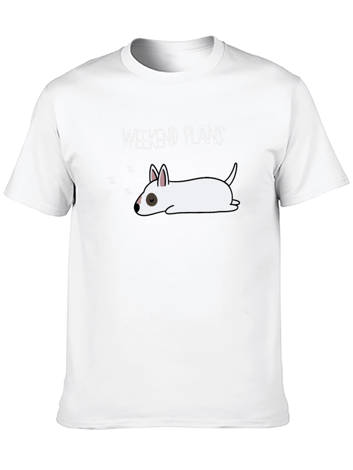 Weekend Plans Dog T-Shirt - Lazy Day Comfort