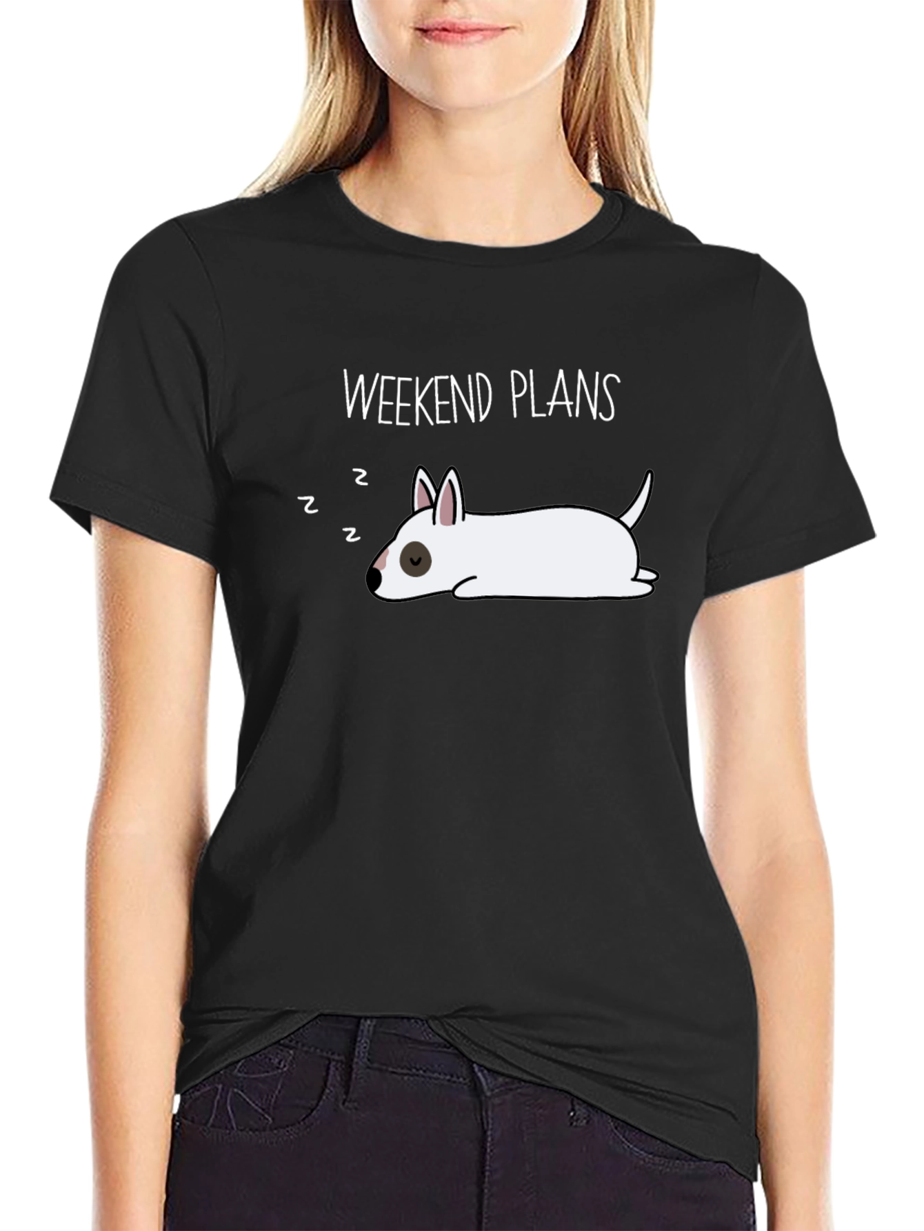 Weekend Plans Dog T-Shirt - Lazy Day Comfort