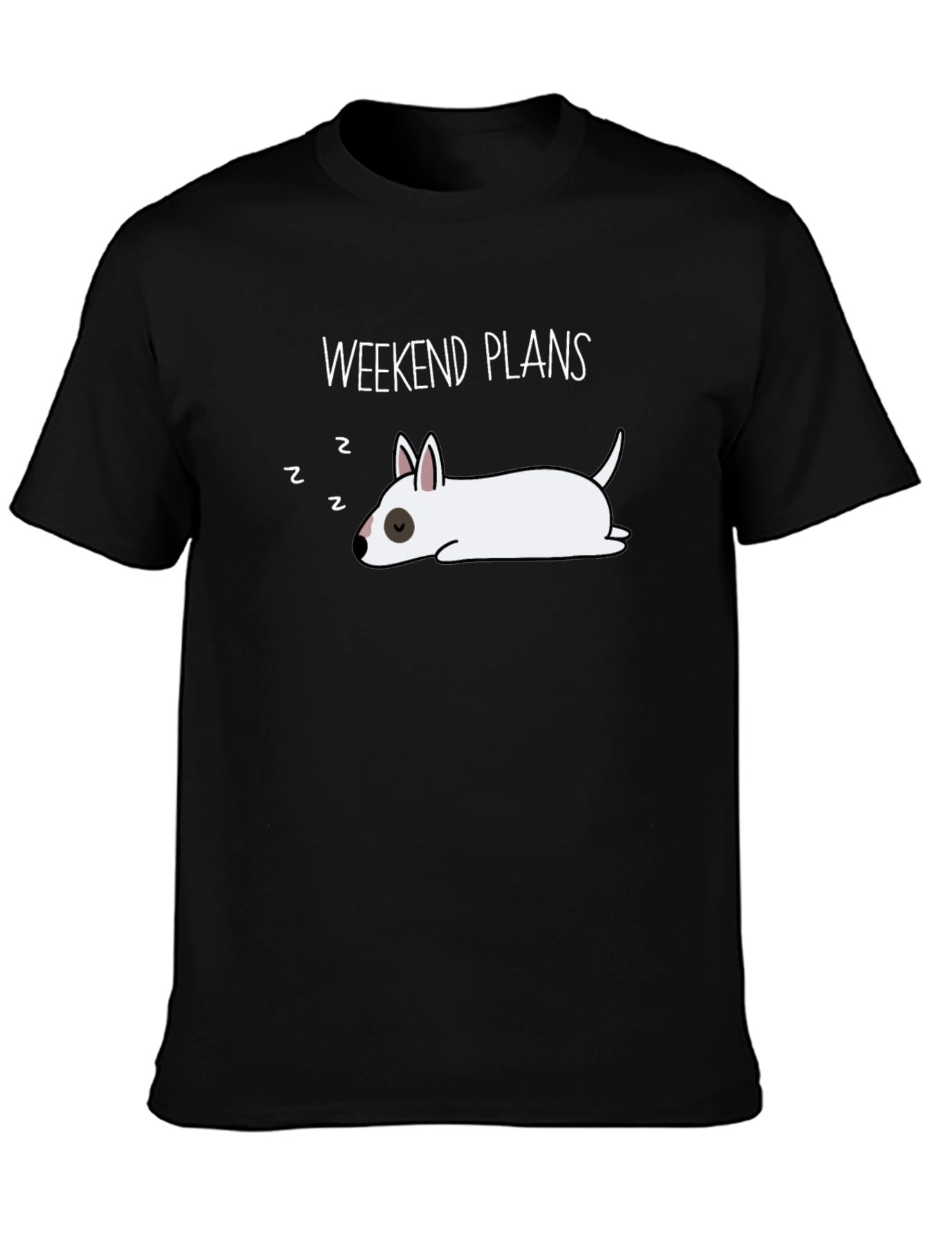 Weekend Plans Dog T-Shirt - Lazy Day Comfort
