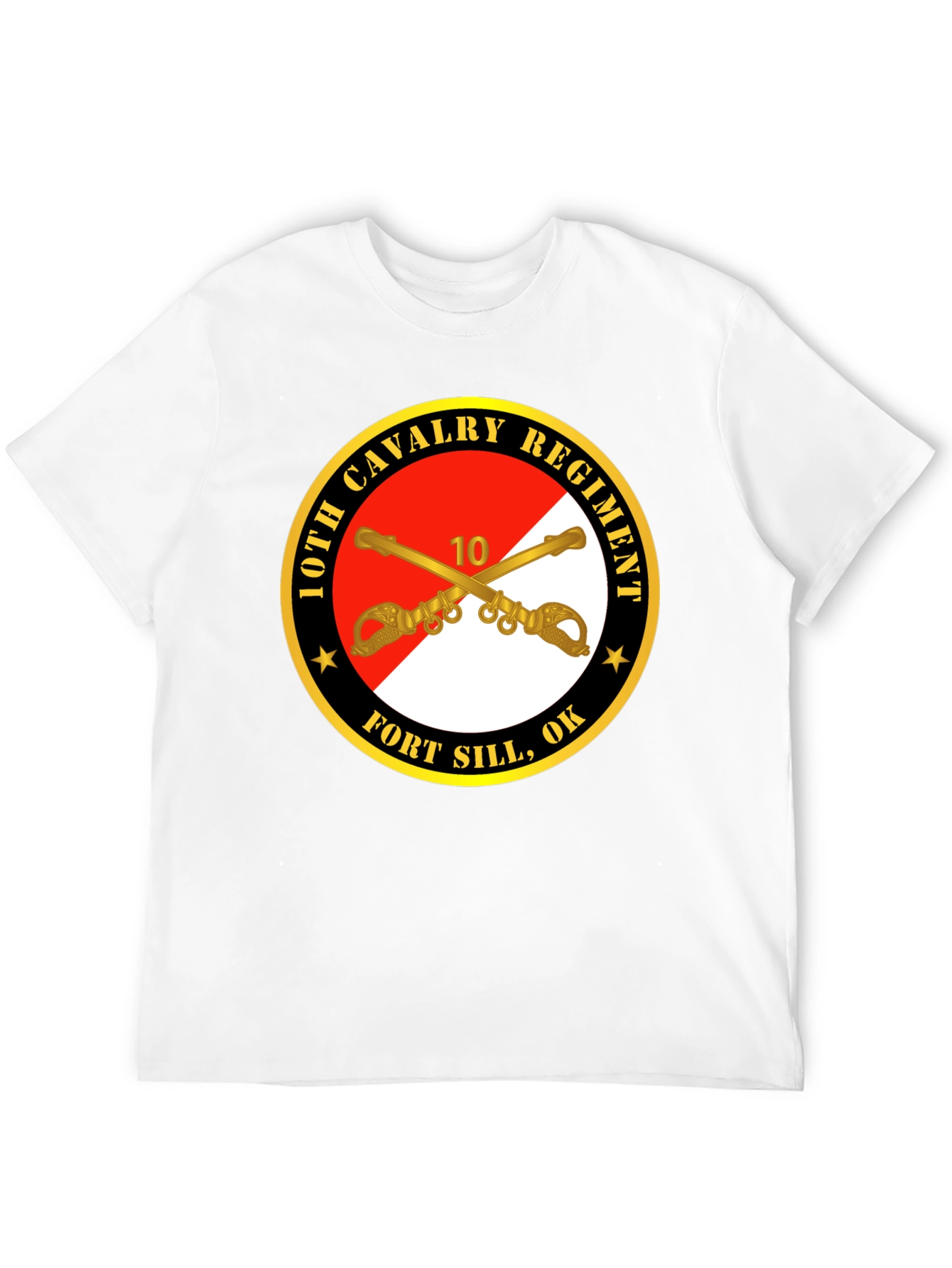 10th Cavalry Regiment Black T-Shirt