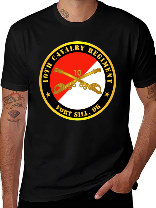 10th Cavalry Regiment Black T-Shirt