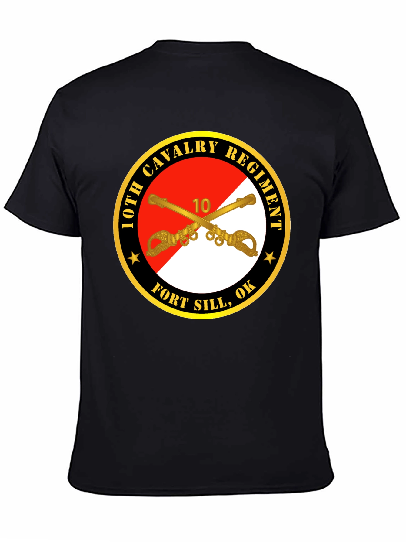 10th Cavalry Regiment Black T-Shirt