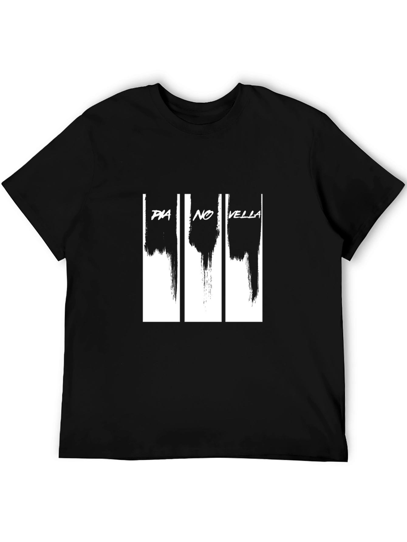 Pia No Vella Graphic Print Black T-Shirt