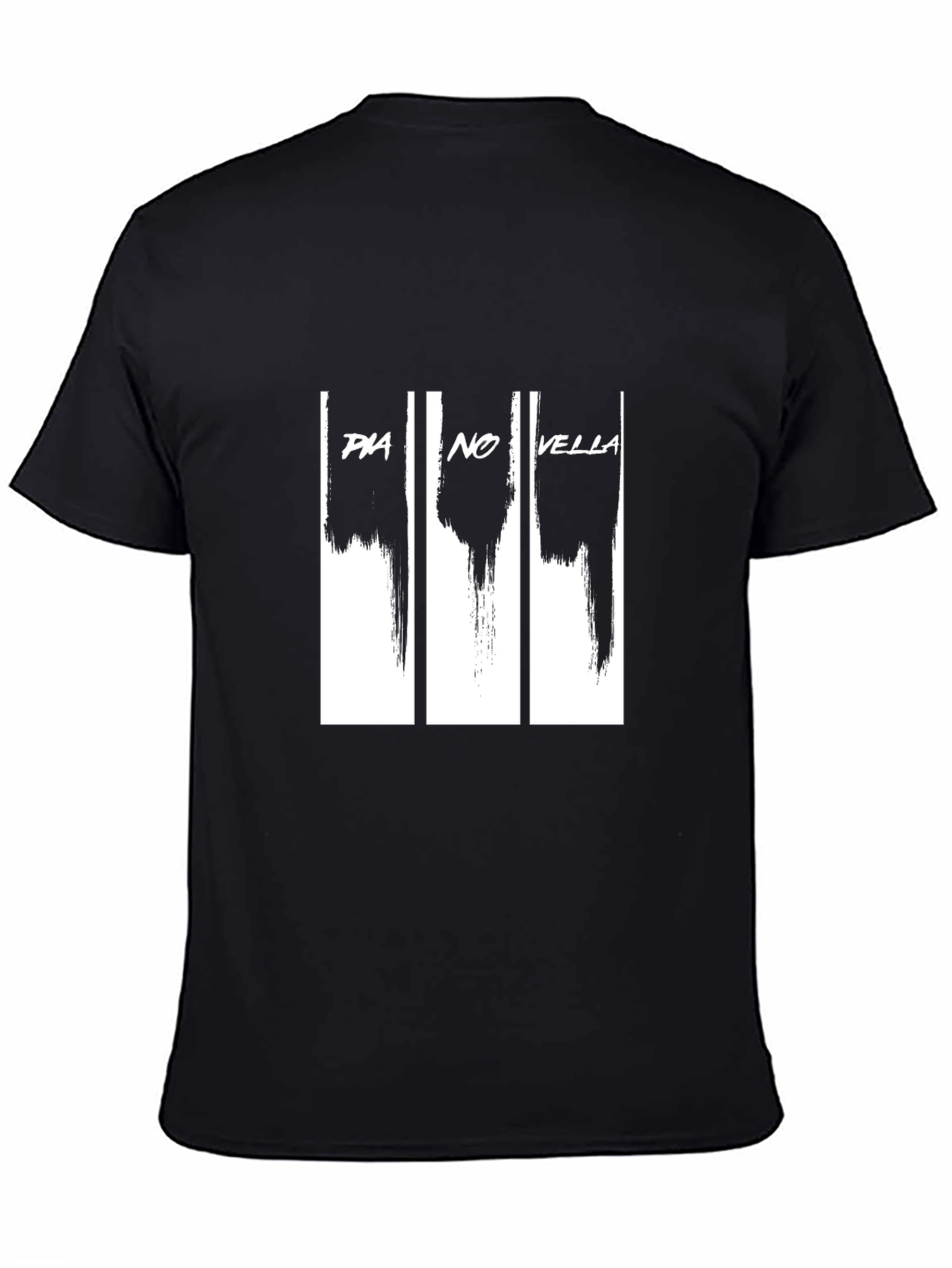 Pia No Vella Graphic Print Black T-Shirt