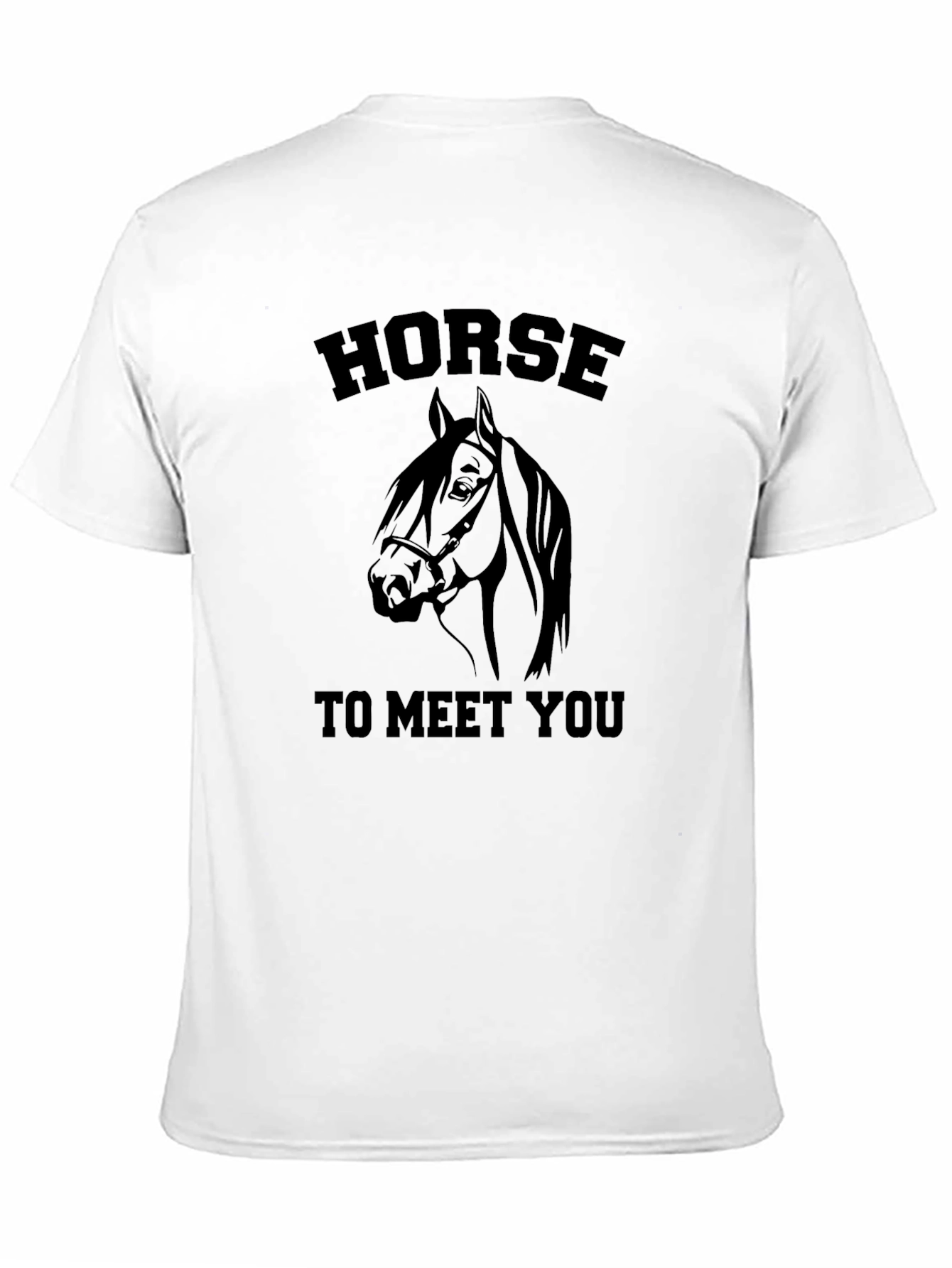 Horse To Meet You Graphic Black T-Shirt