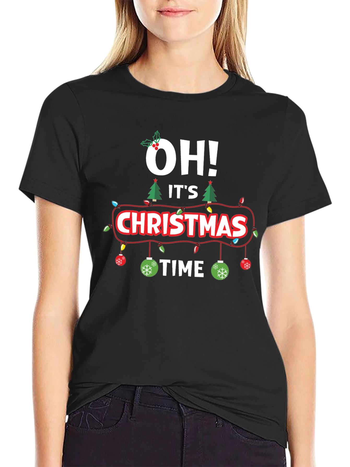 Oh! Its Christmas Time Graphic T-Shirt