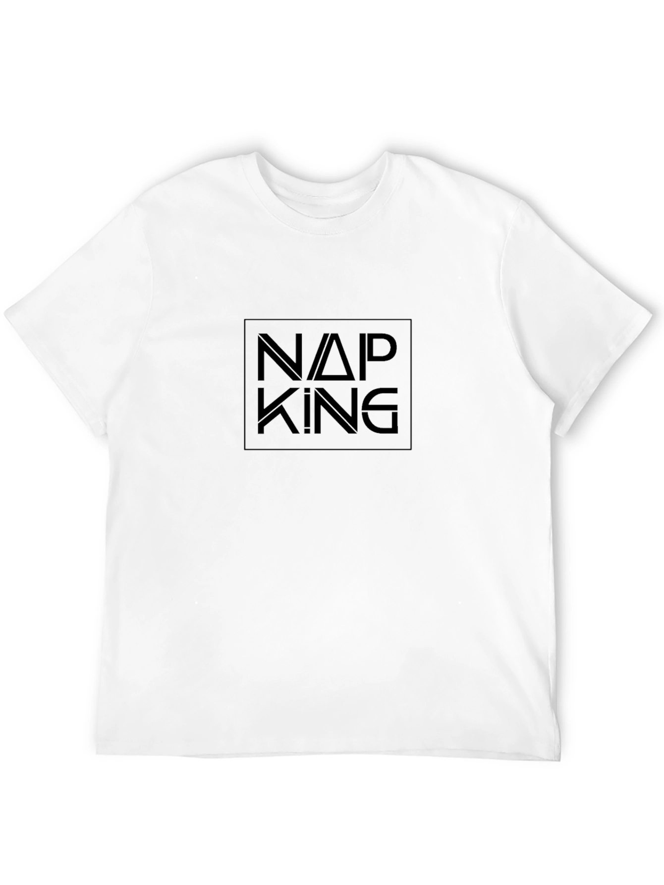 Nap King Graphic Black T-Shirt - Relaxed Fit
