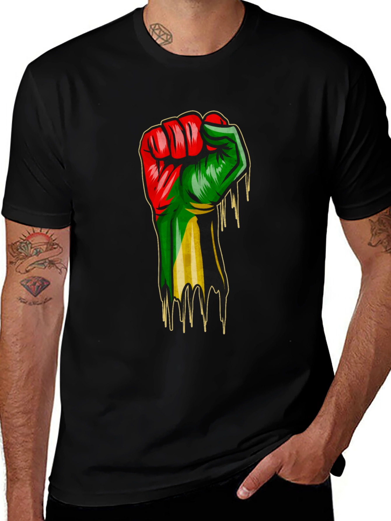 Pan-African Fist Graphic Tee