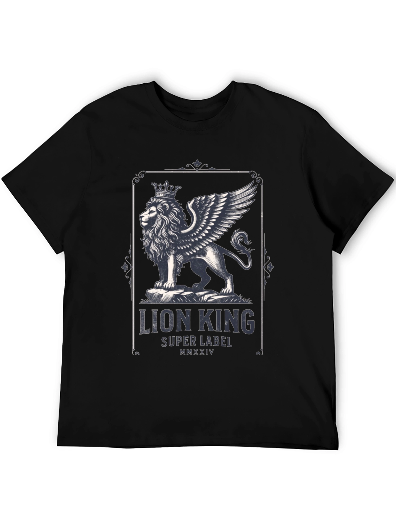 Lion King Graphic Print Black T-Shirt