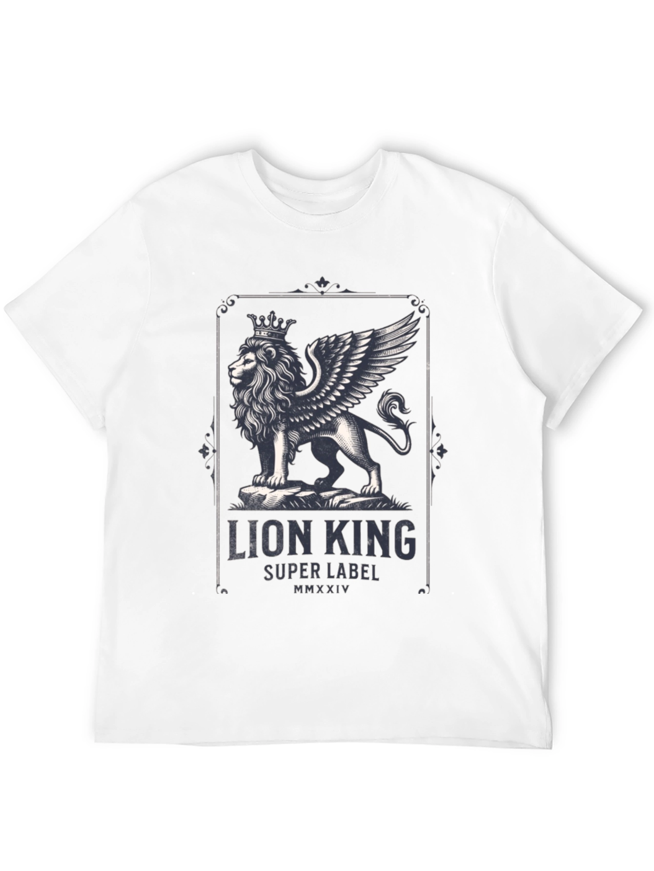 Lion King Graphic Print Black T-Shirt