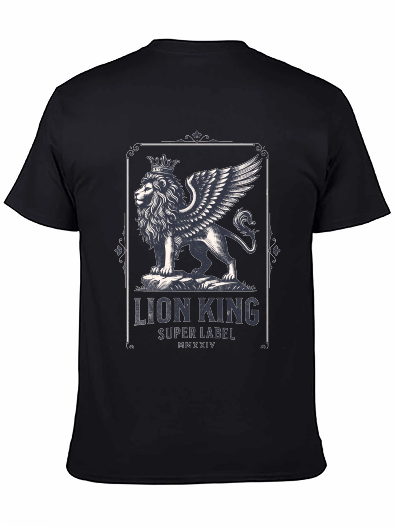 Lion King Graphic Print Black T-Shirt