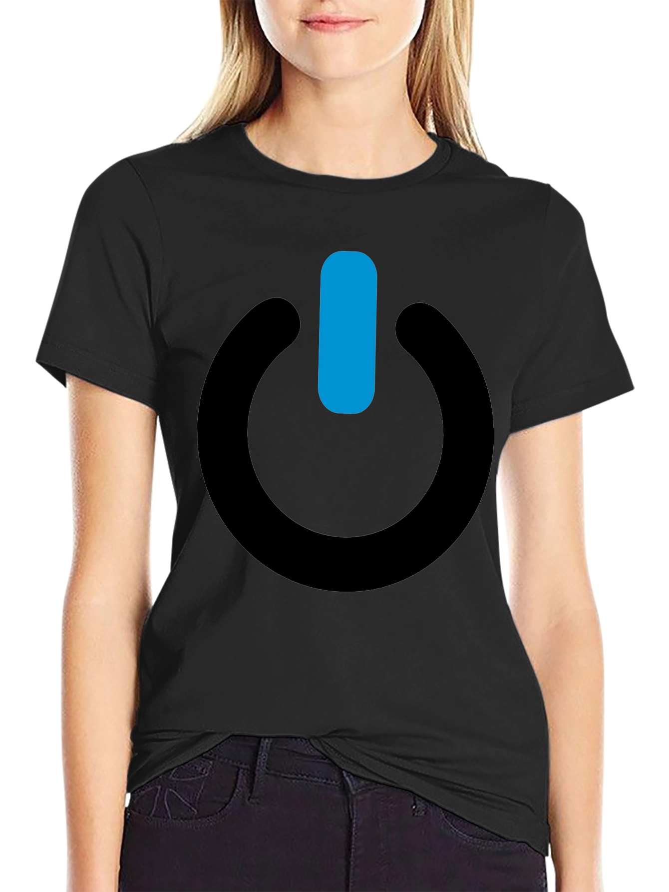 Power On Black T-Shirt - Stylish & Comfortable
