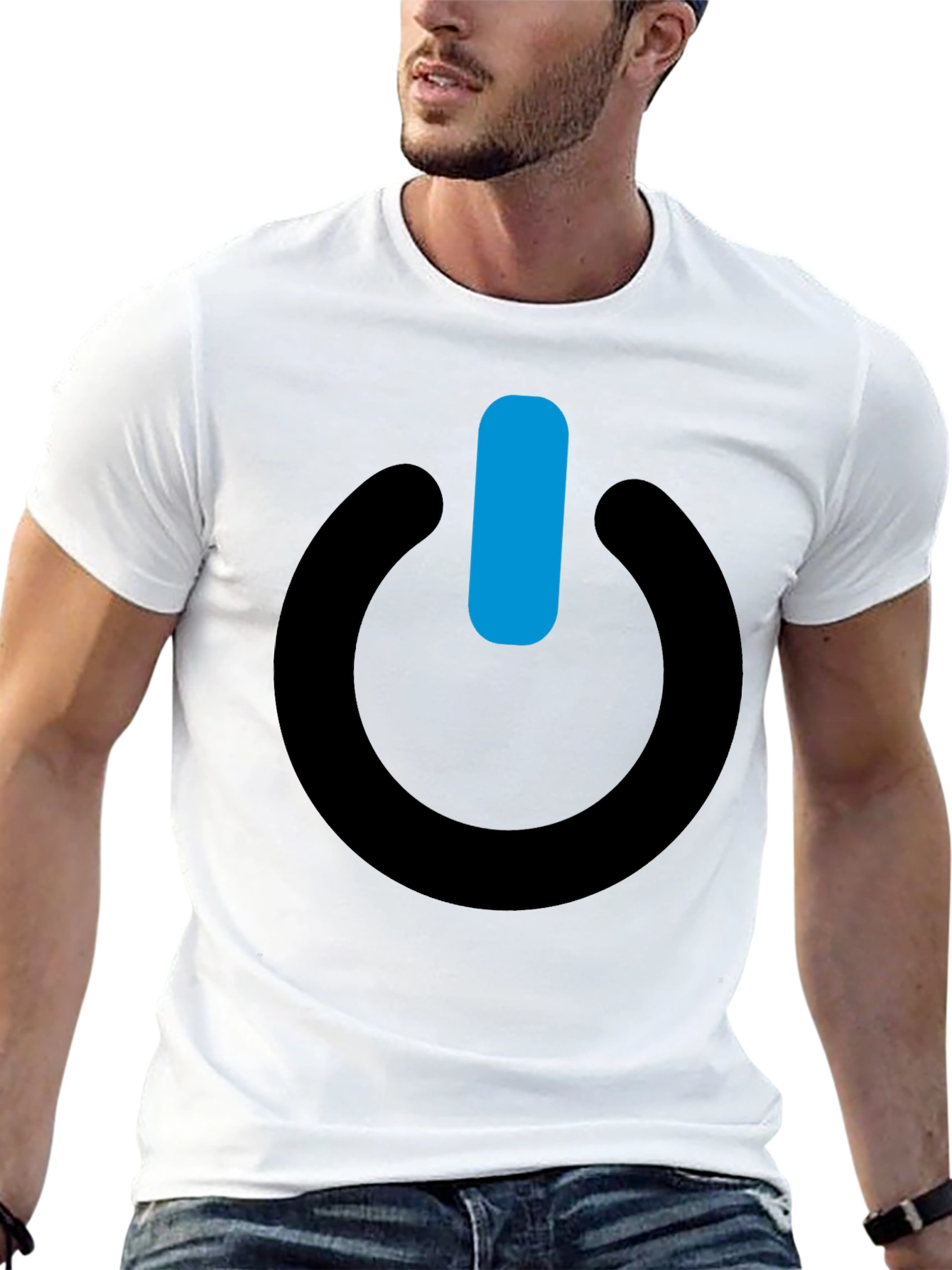 Power On Black T-Shirt - Stylish & Comfortable