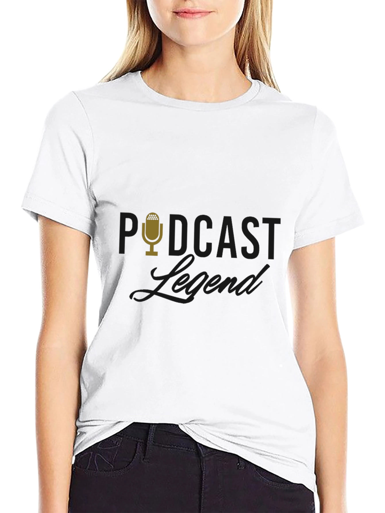 Podcast Legend Black T-Shirt