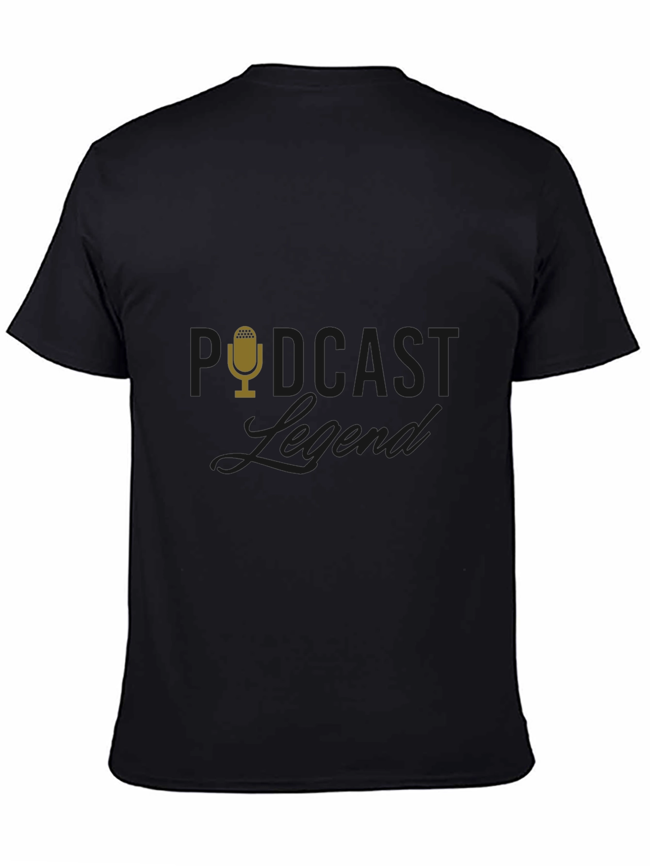 Podcast Legend Black T-Shirt