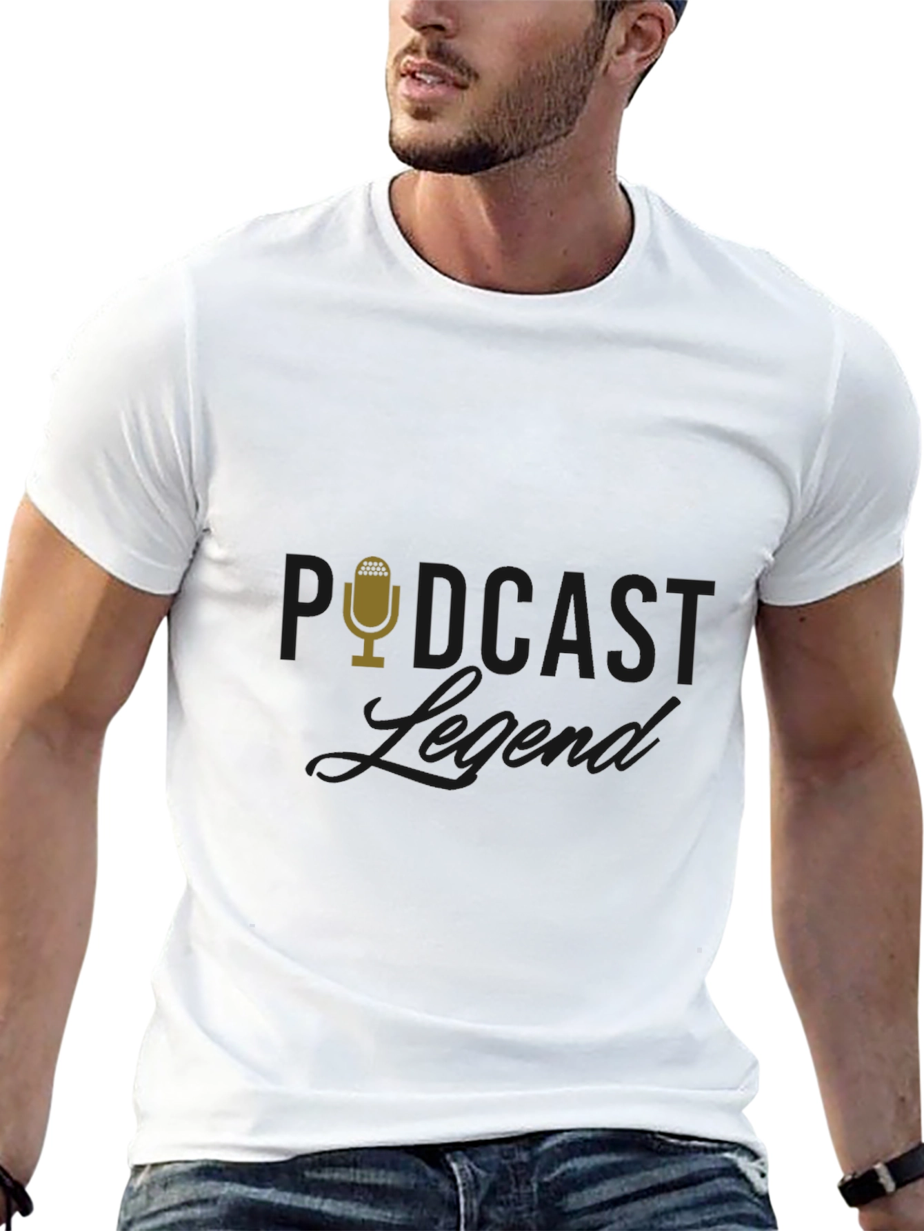 Podcast Legend Black T-Shirt
