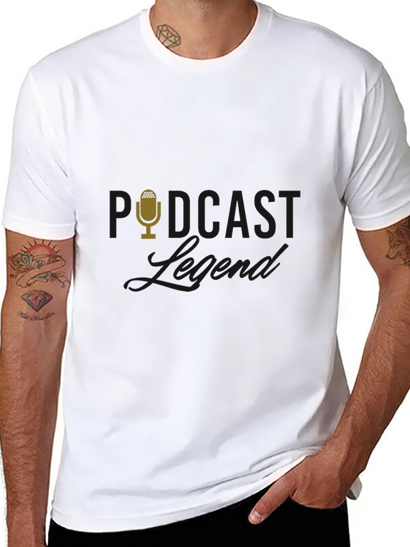 Podcast Legend Black T-Shirt