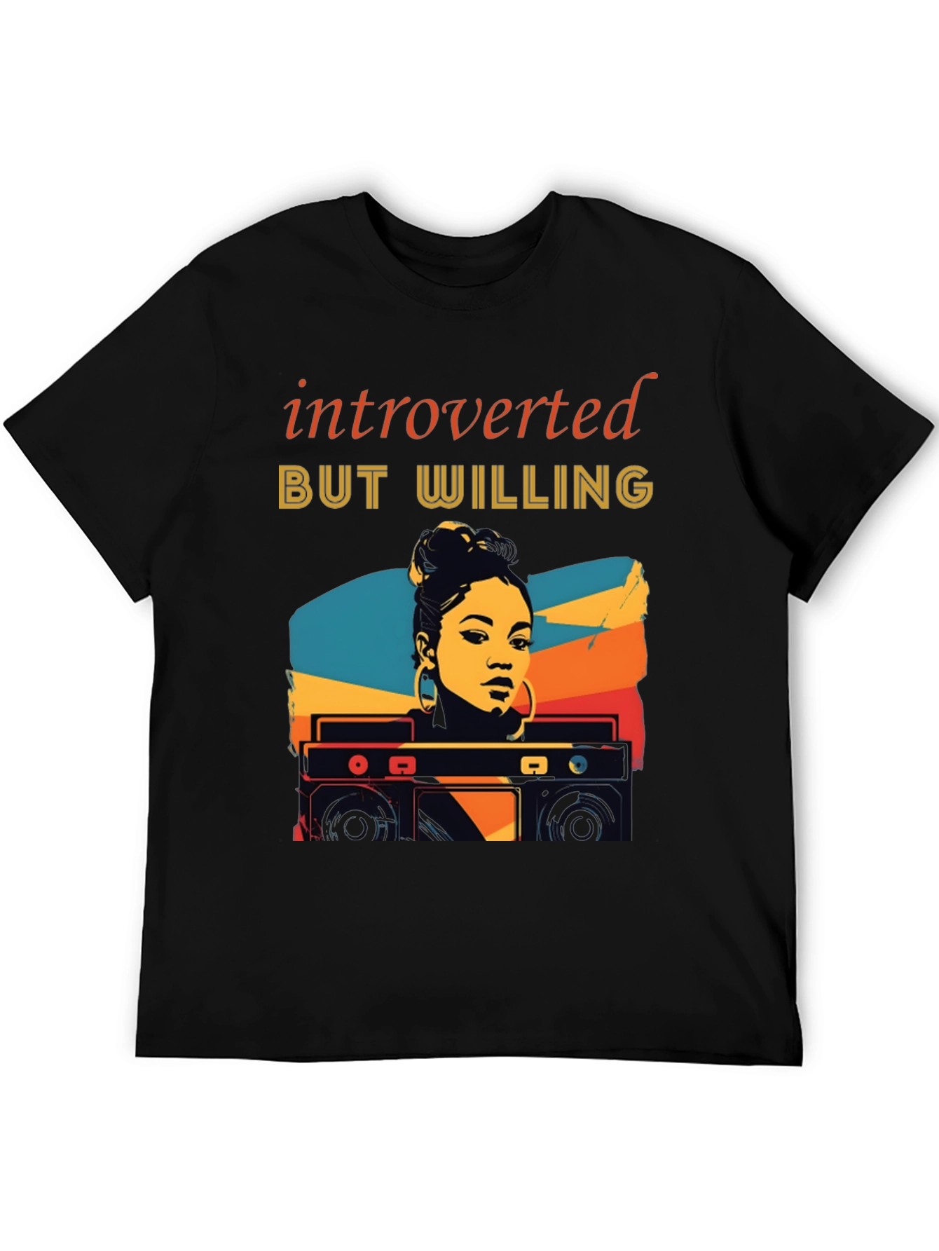Introverted But Willing Graphic T-Shirt