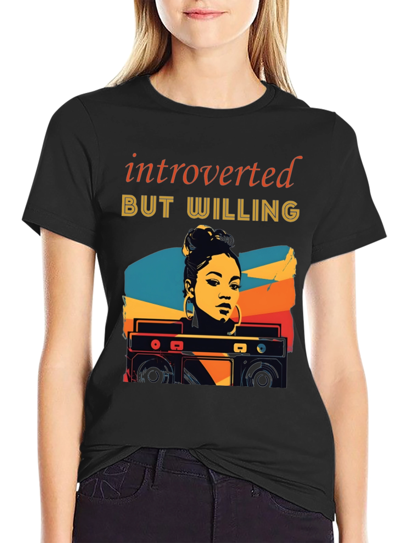Introverted But Willing Graphic T-Shirt