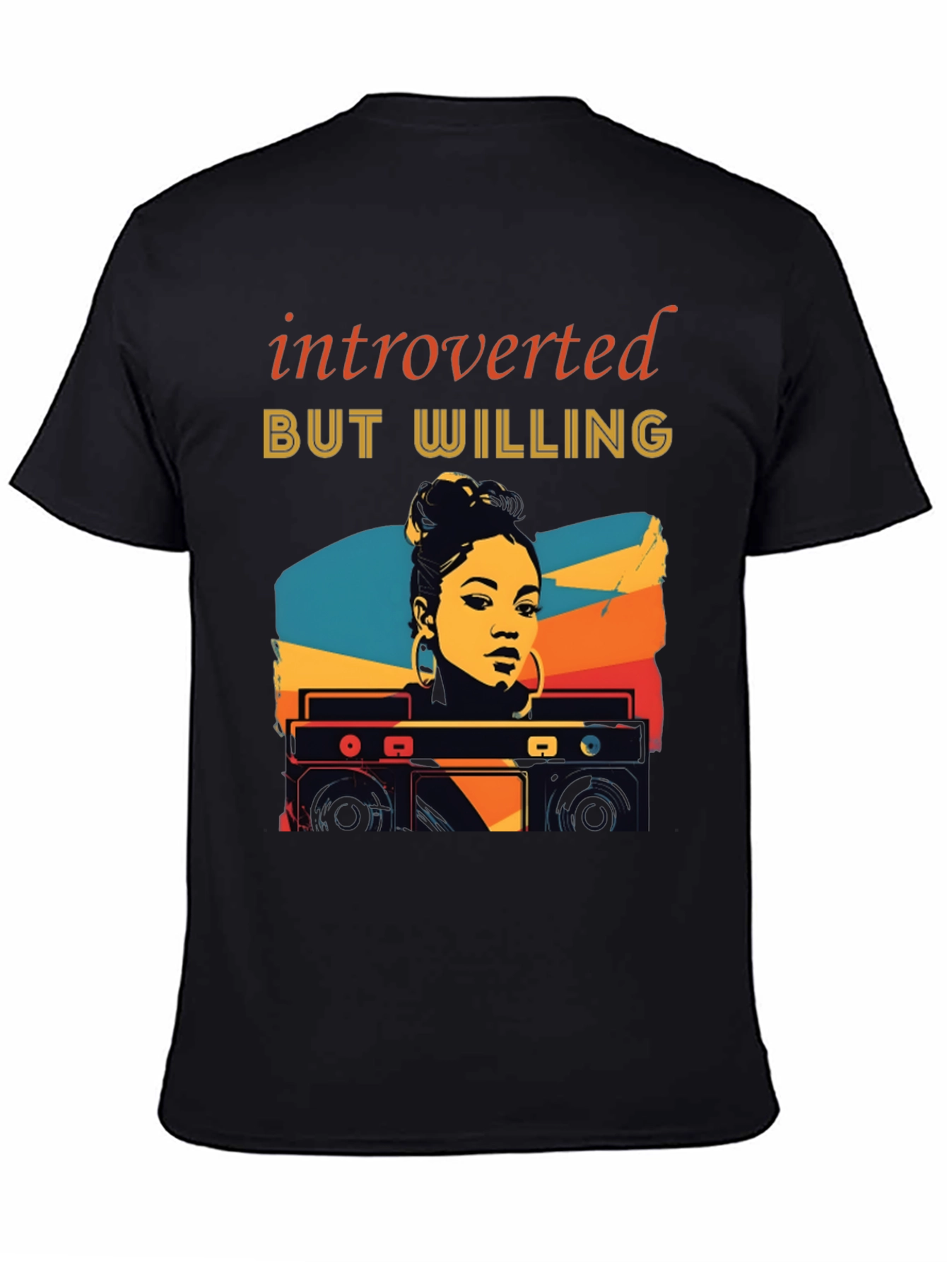 Introverted But Willing Graphic T-Shirt