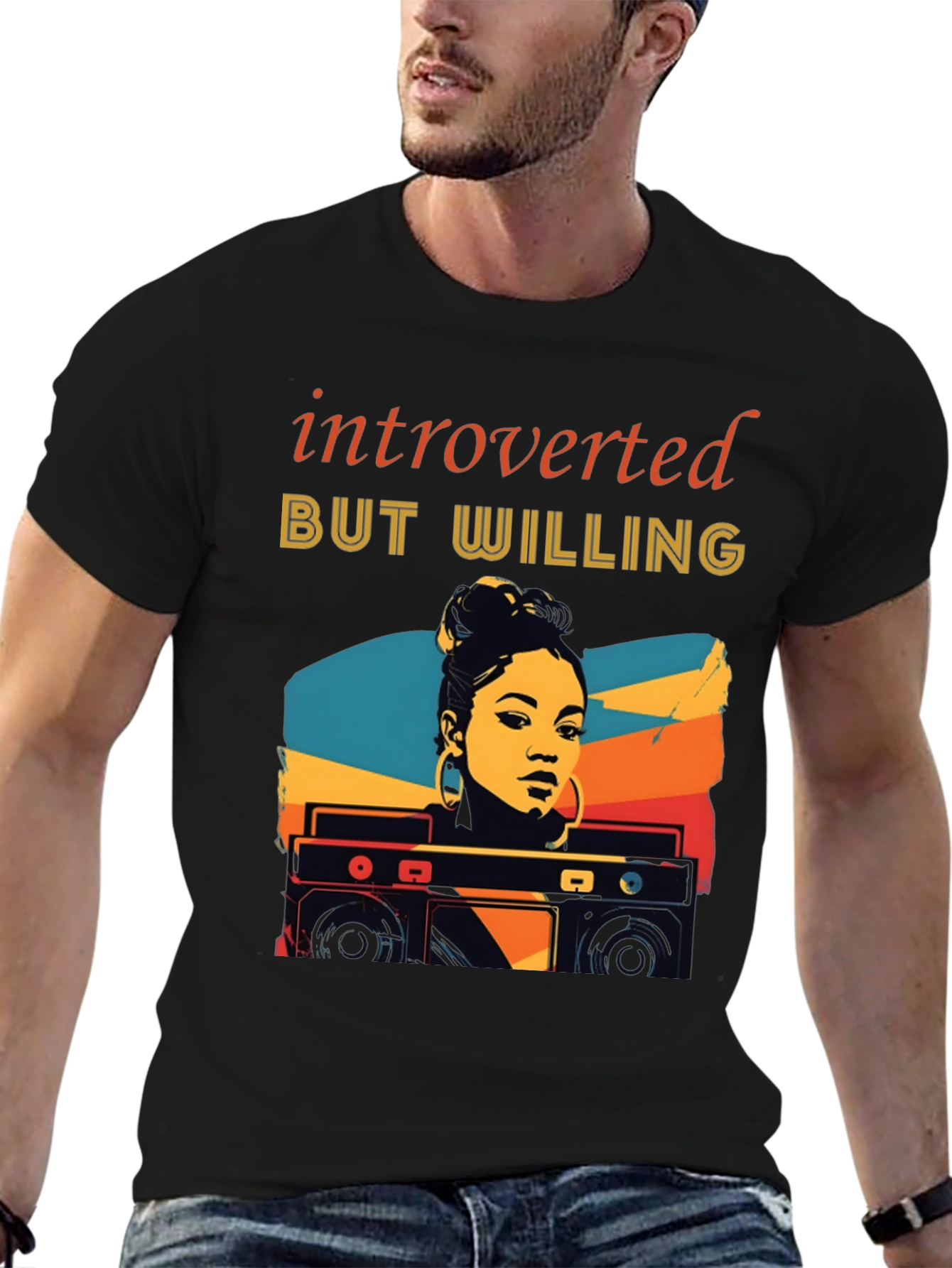 Introverted But Willing Graphic T-Shirt