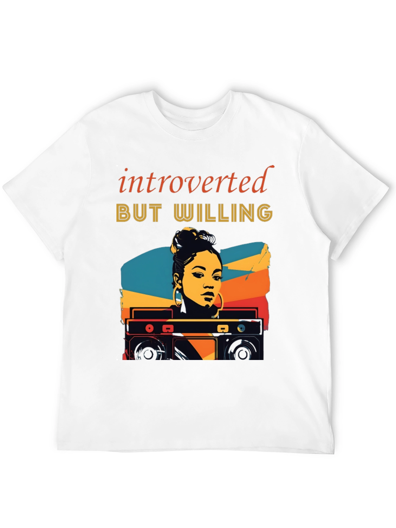 Introverted But Willing Graphic T-Shirt