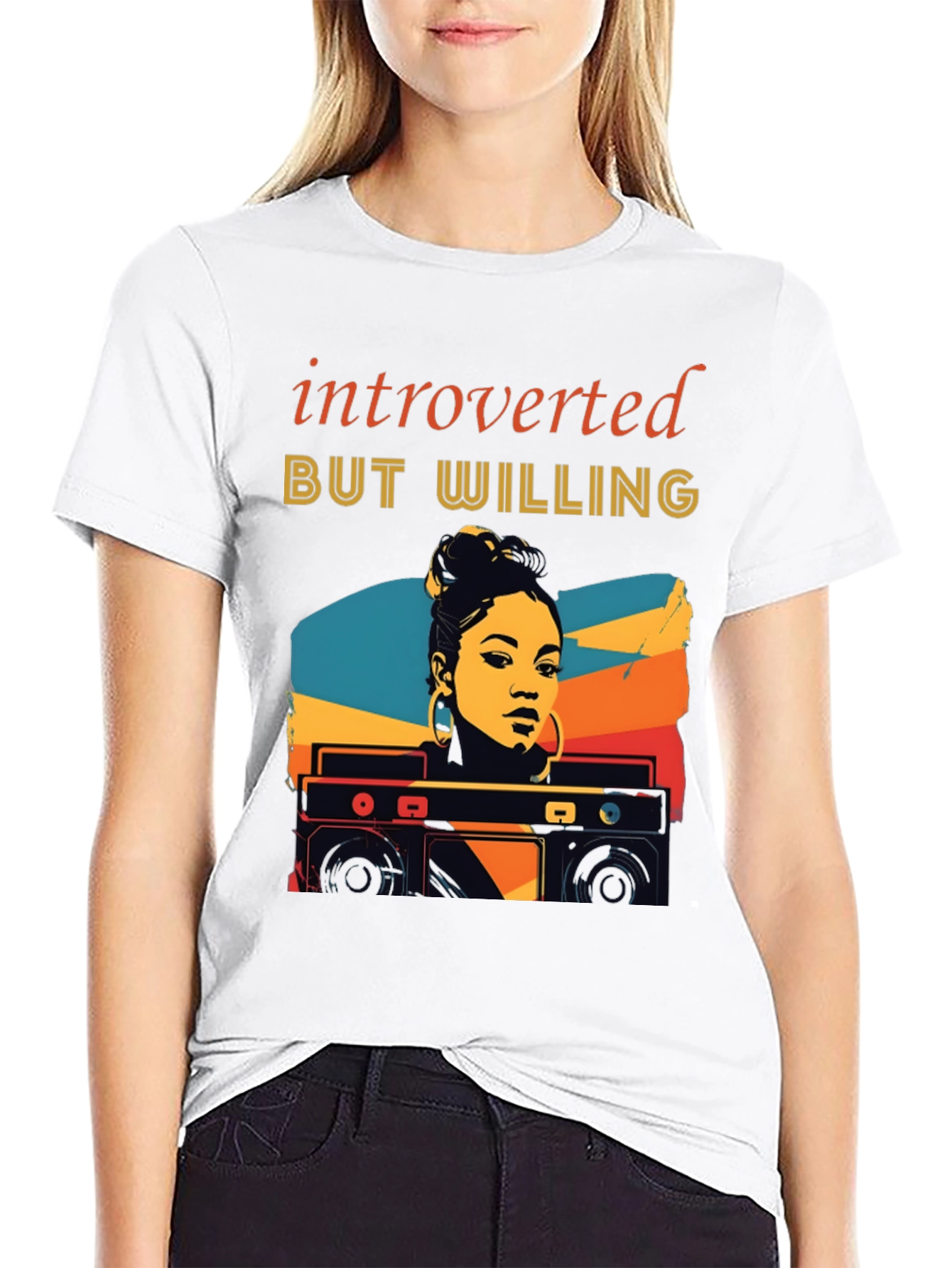Introverted But Willing Graphic T-Shirt