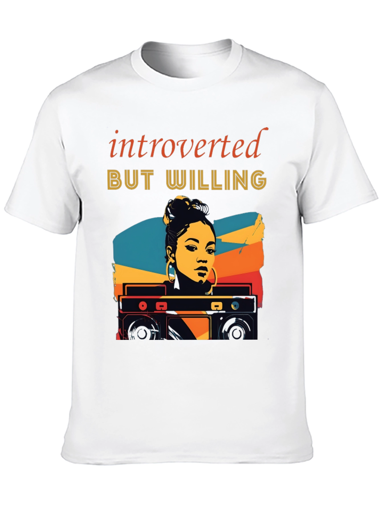 Introverted But Willing Graphic T-Shirt