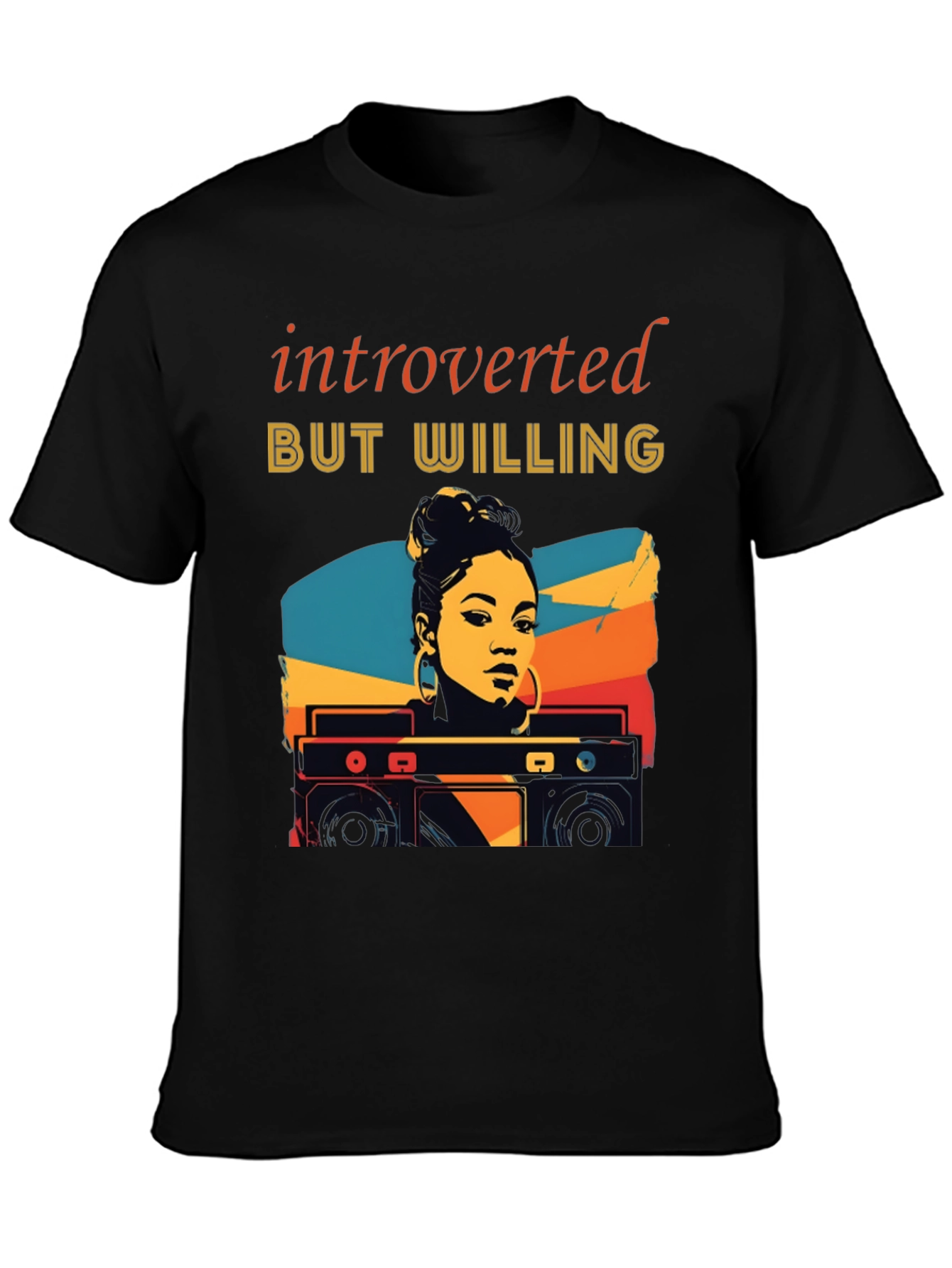 Introverted But Willing Graphic T-Shirt