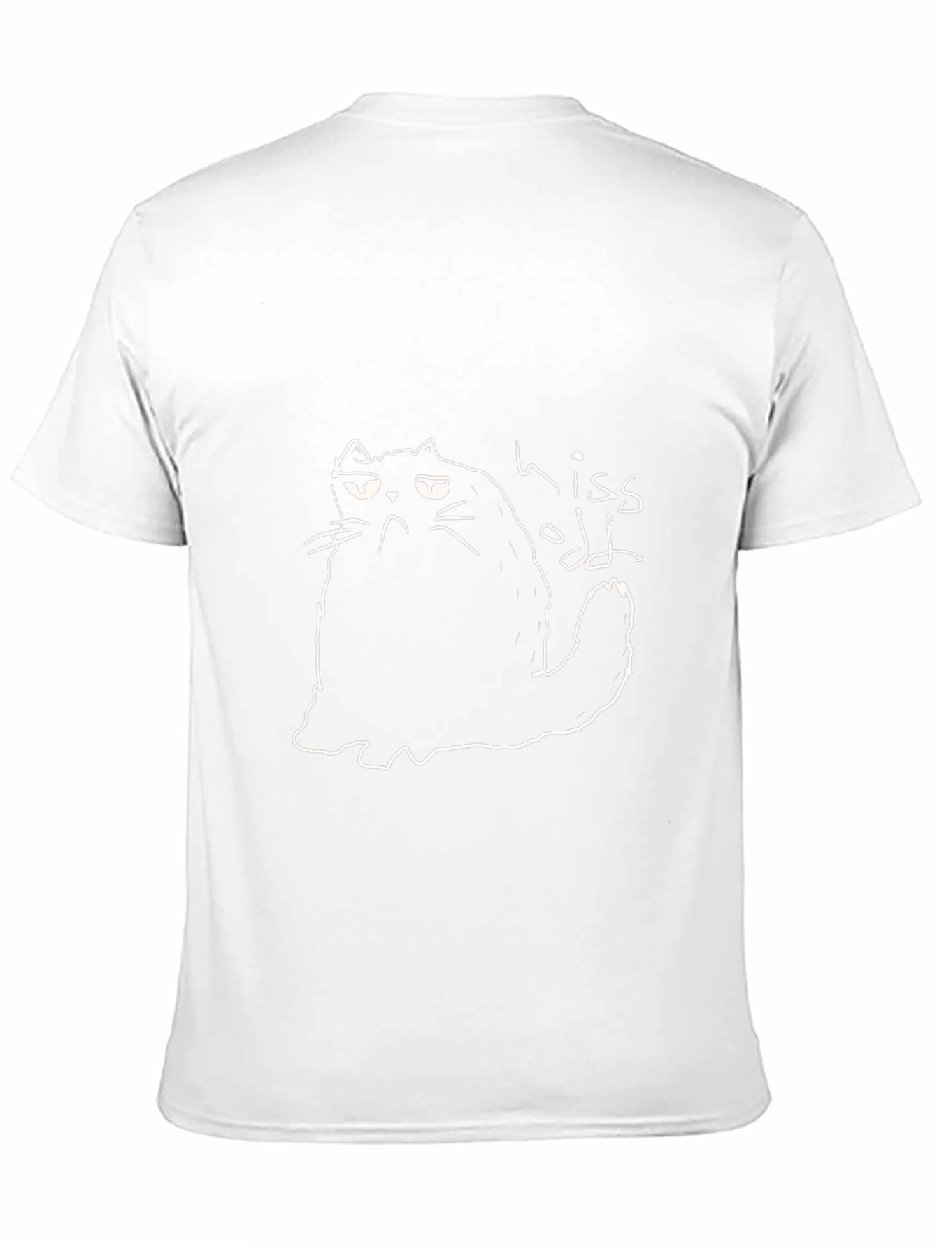 Hiss Off Cat Graphic T-Shirt - Funny Black Tee