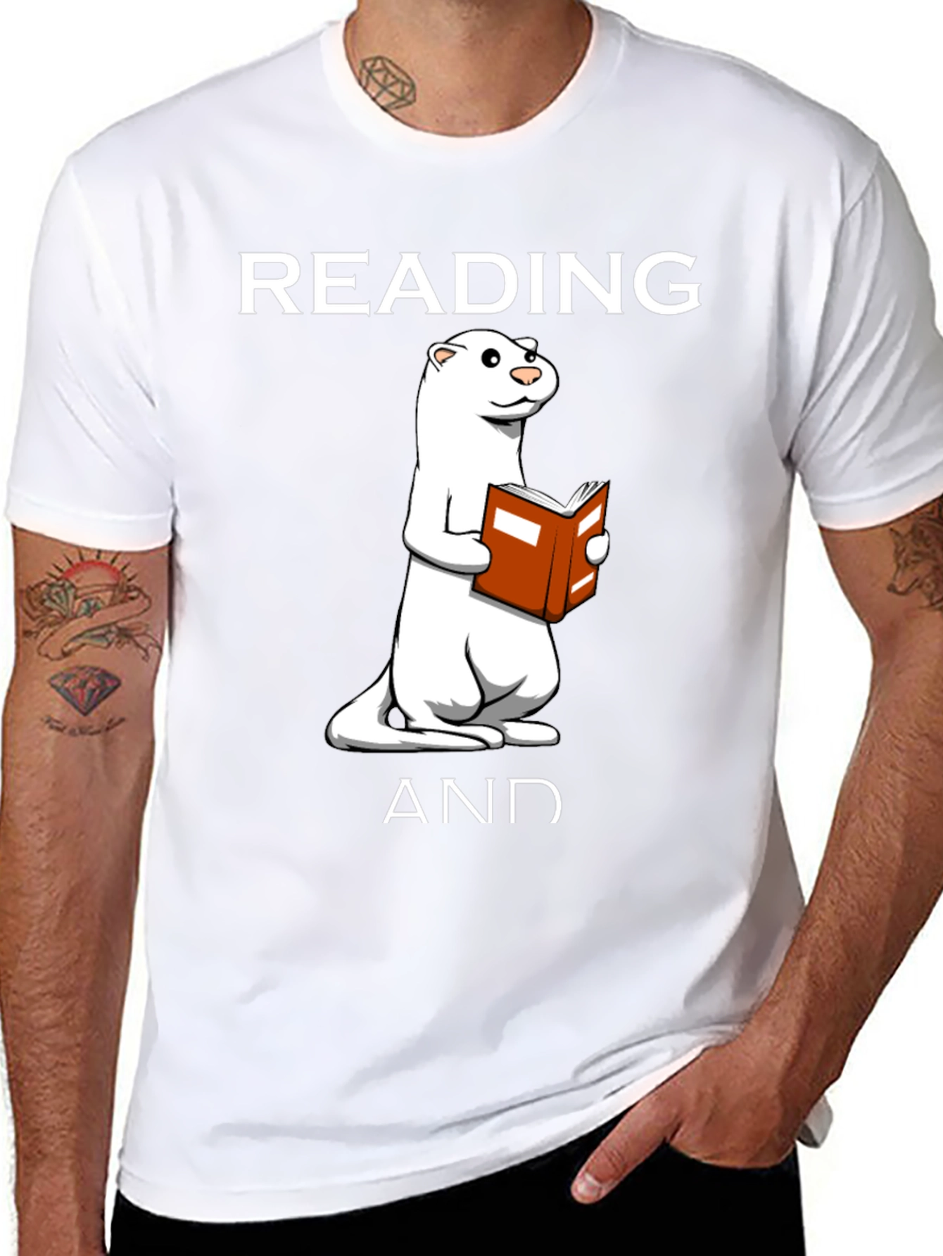 Reading Ferret Graphic T-Shirt