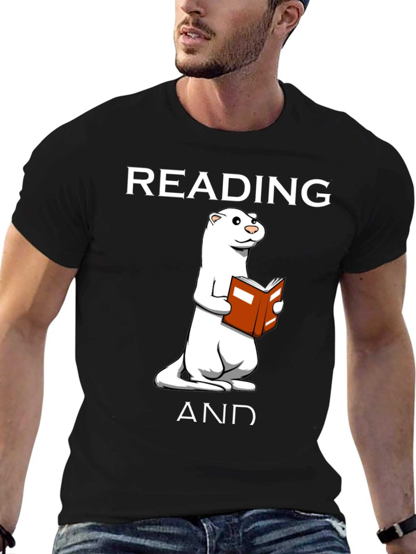 Reading Ferret Graphic T-Shirt