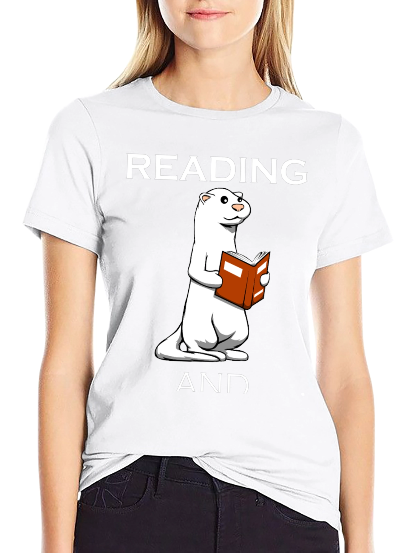 Reading Ferret Graphic T-Shirt