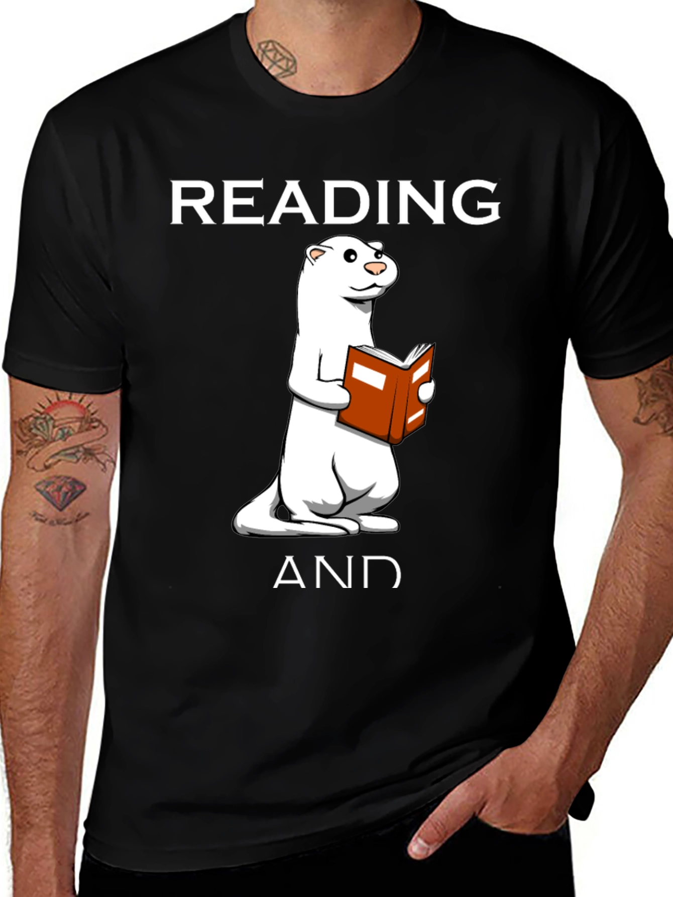 Reading Ferret Graphic T-Shirt