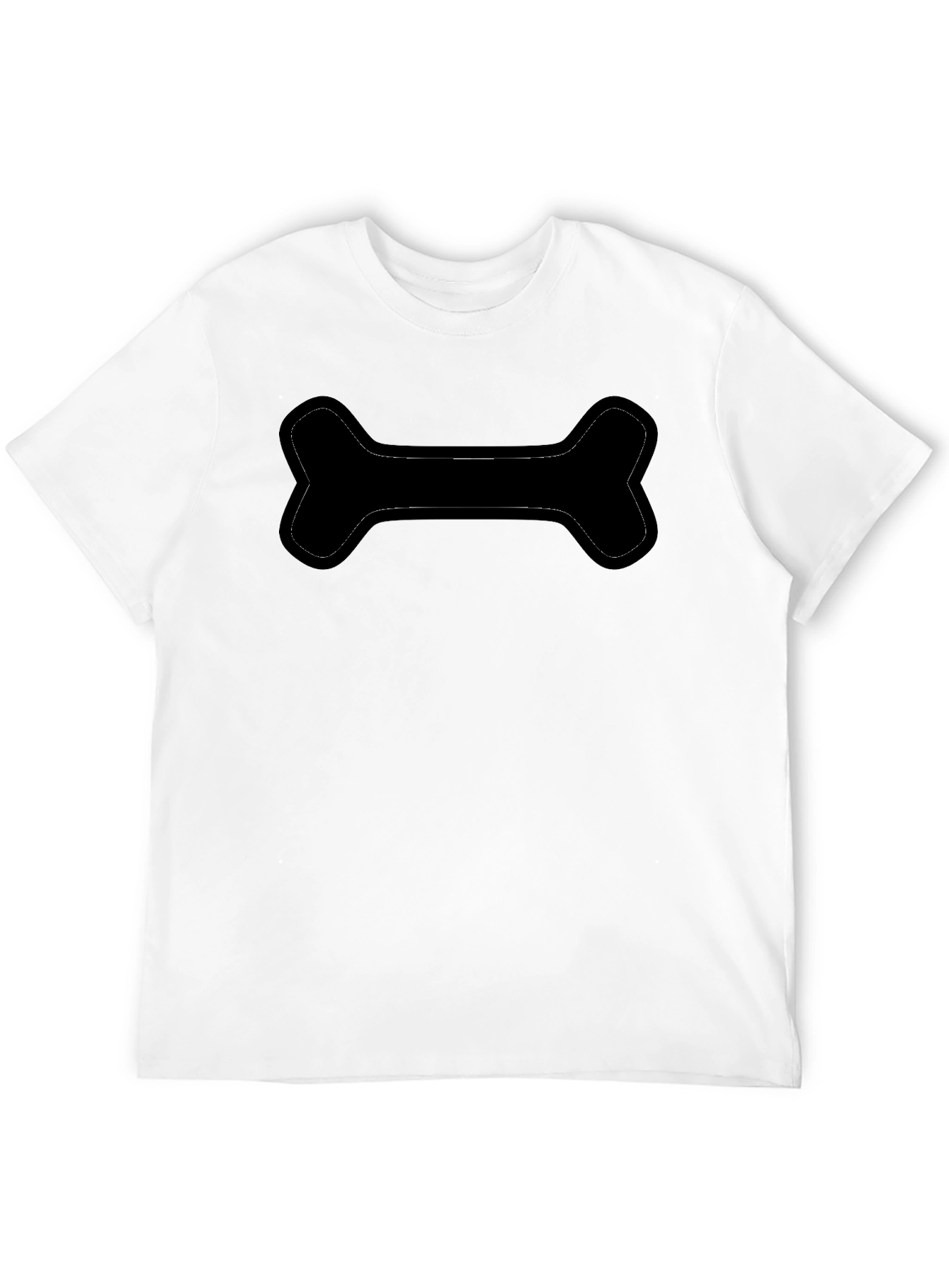 Mens Black Bone Graphic T-Shirt