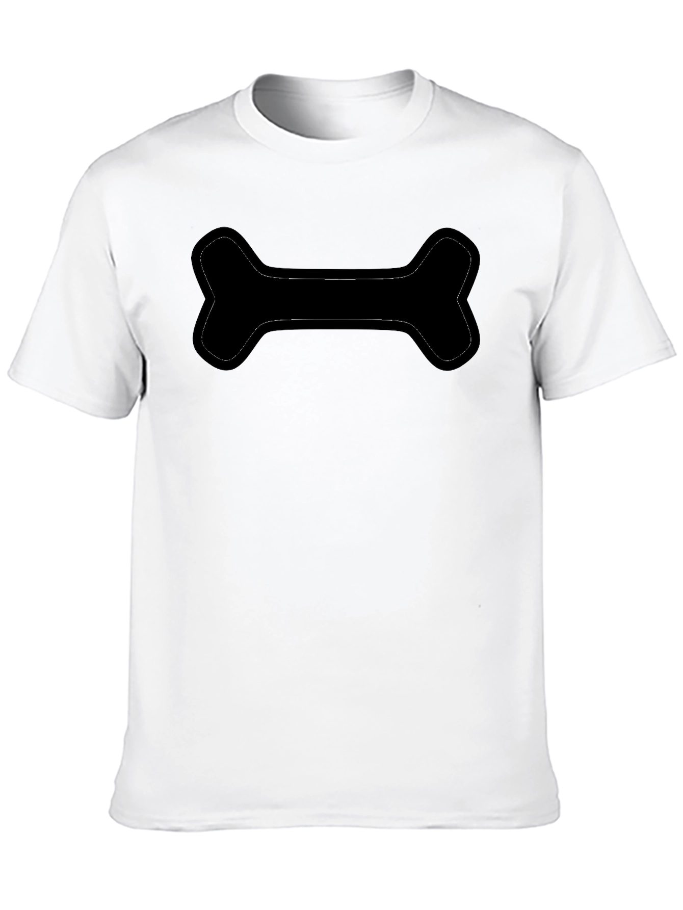 Mens Black Bone Graphic T-Shirt