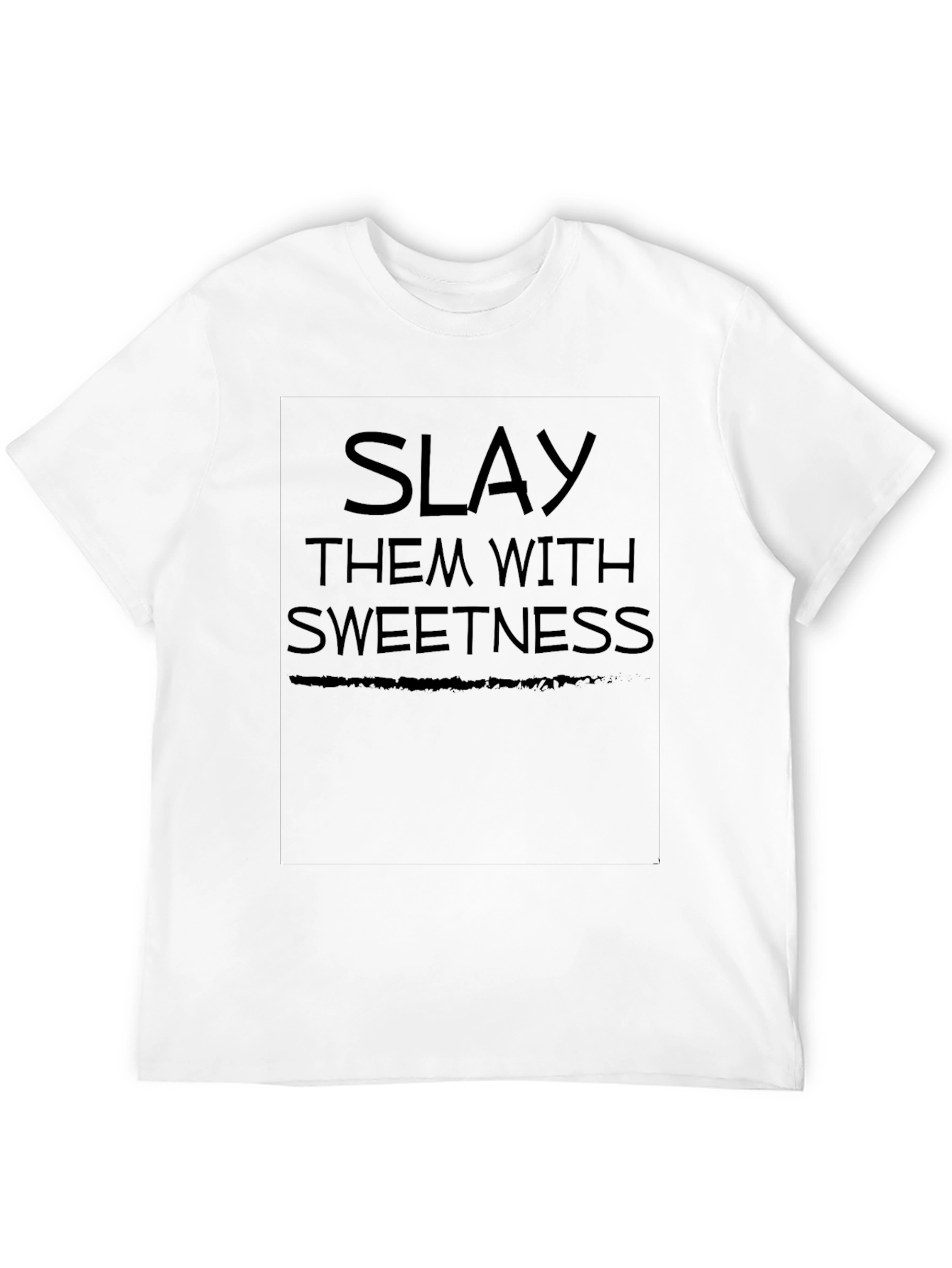 Slay Them With Sweetness Graphic Tee - Black