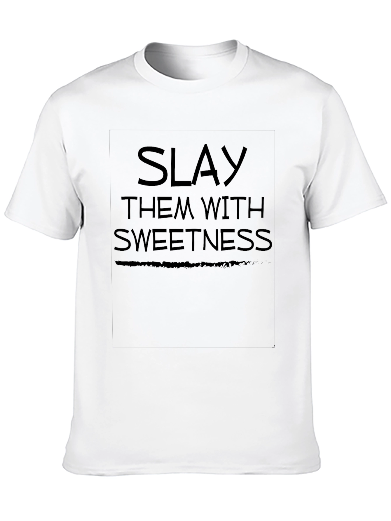Slay Them With Sweetness Graphic Tee - Black