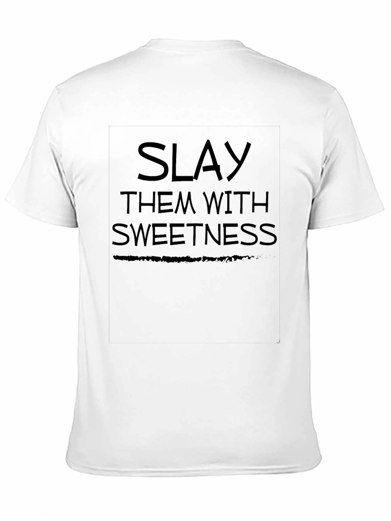 Slay Them With Sweetness Graphic Tee - Black