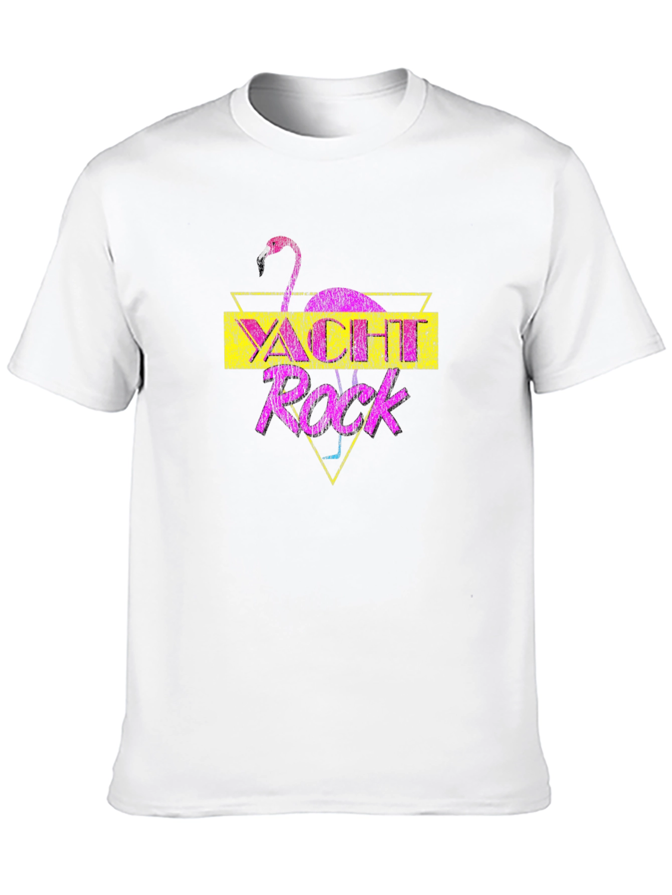 Yacht Rock Flamingo Graphic T-Shirt - Retro Style