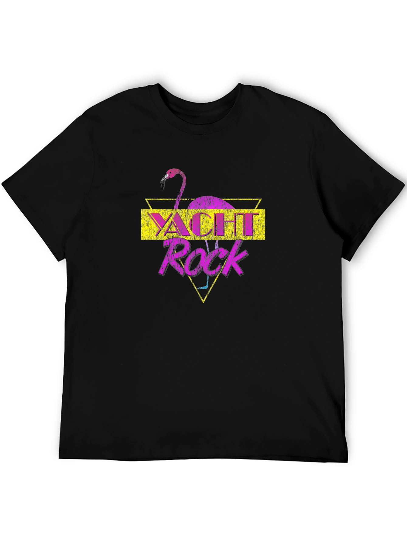 Yacht Rock Flamingo Graphic T-Shirt - Retro Style