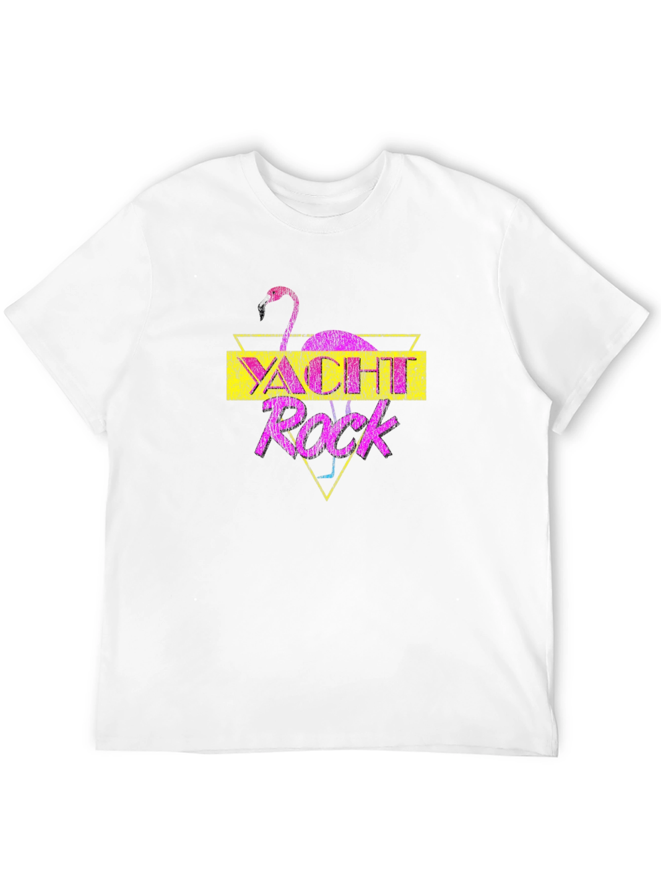 Yacht Rock Flamingo Graphic T-Shirt - Retro Style