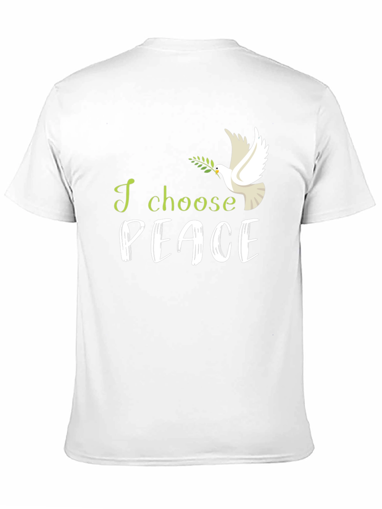 I Choose Peace T-Shirt: Dove with Olive Branch