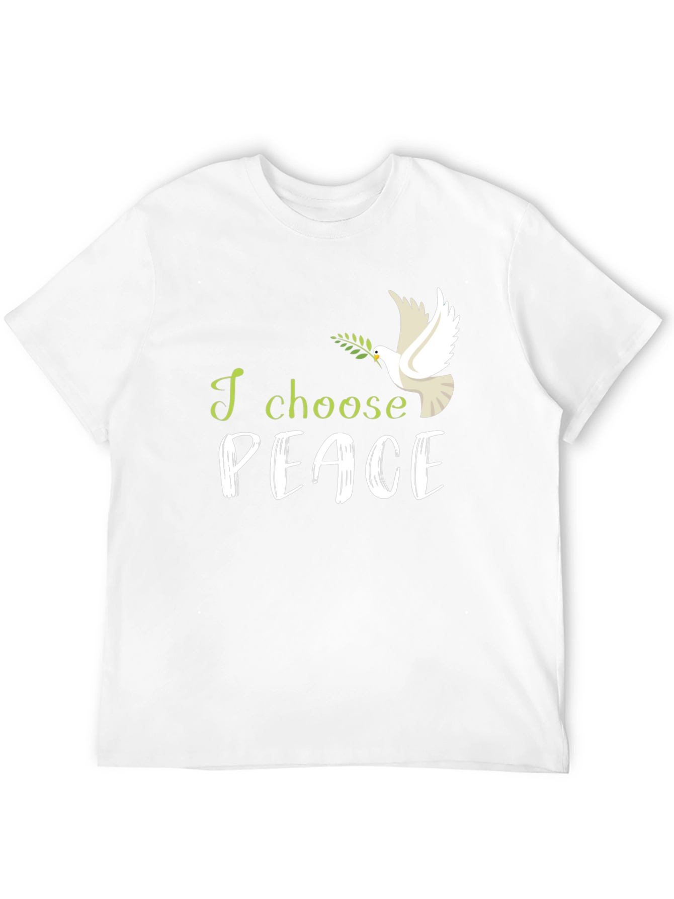 I Choose Peace T-Shirt: Dove with Olive Branch