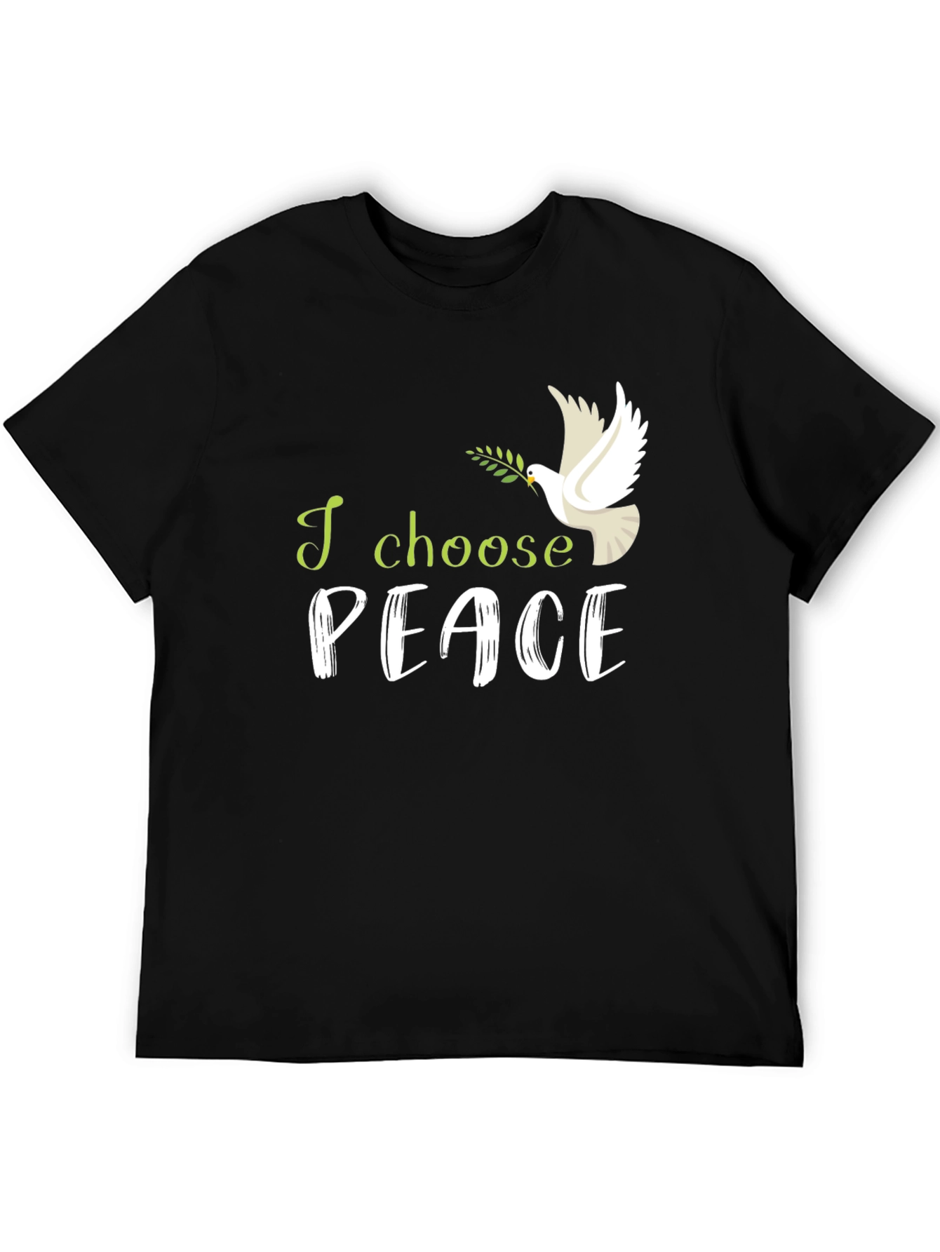 I Choose Peace T-Shirt: Dove with Olive Branch